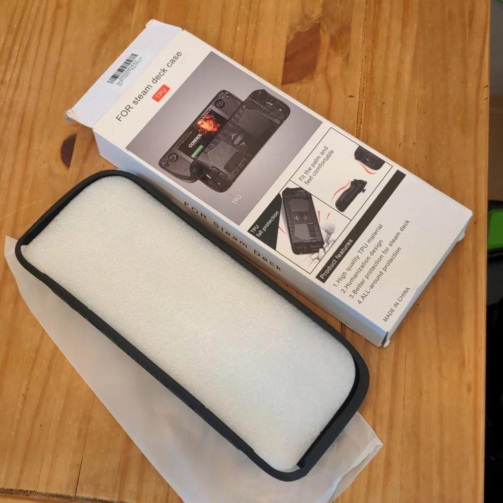 NIB SENQAO Black Protective Case For Back of Steam Deck, No Glass